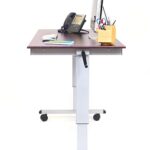 Luxor Adjustable Height Stand Up Desk with Crank Handle – 60 x 423