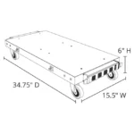 Luxor Double Dolly pour le système d'armoire de chargement modulaire