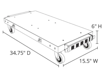 Luxor Double Dolly pour le système d'armoire de chargement modulaire