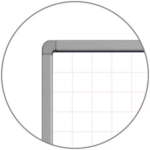 Luxor Mobile Double Sided Magnetic Whiteboard with Ghost Grid, Stand and Marker Tray – 48 x 361