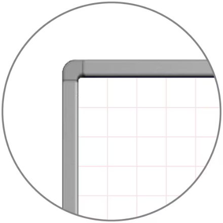 Tableau blanc magnétique double face Luxor Mobile avec grille fantôme, support et plateau pour marqueurs – 48 x 36 Tableau blanc magnétique double face Luxor Mobile avec grille fantôme, support et plateau pour marqueurs – 48 x 36