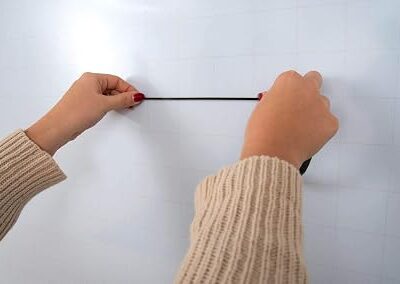 Luxor Mobile Double Sided Magnetic Whiteboard with Ghost Grid, Stand and Marker Tray – 72 x 40