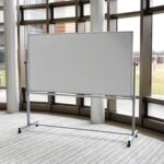 Luxor Mobile Double Sided Magnetic Whiteboard with Stand and Marker Tray 72 x 40
