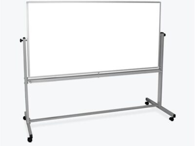 Luxor Mobile Double Sided Magnetic Whiteboard with Stand and Marker Tray 72 x 40