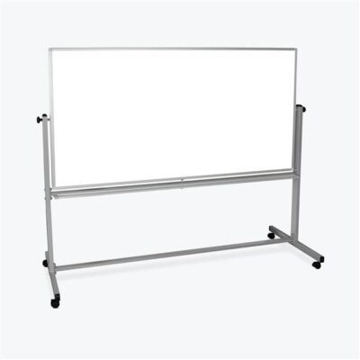 Luxor Mobile Double Sided Magnetic Whiteboard with Stand and Marker Tray 72 x 40