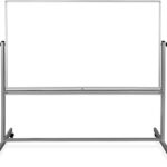 Luxor Mobile Double Sided Magnetic Whiteboard with Stand and Marker Tray 72 x 48