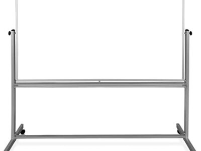 Luxor Mobile Double Sided Magnetic Whiteboard with Stand and Marker Tray 72 x 48