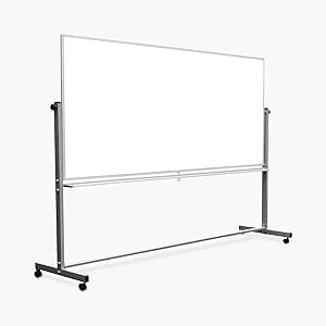 Luxor Mobile Double Sided Magnetic Whiteboard with Stand and Marker Tray 96 x 40