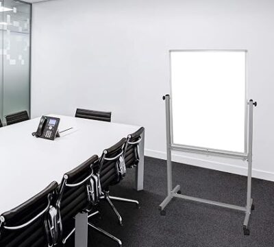 Luxor Mobile Double Sided Magnetic Whiteboard with Stand and Marker Tray – 30 x 40