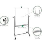 Luxor Mobile Double Sided Magnetic Whiteboard with Stand and Marker Tray – 30 x 401