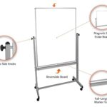 Luxor Mobile Double Sided Magnetic Whiteboard with Stand and Marker Tray – 36 x 481