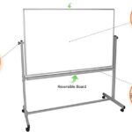 Luxor Mobile Double Sided Magnetic Whiteboard with Stand and Marker Tray – 60 x 401