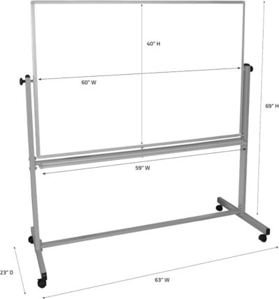 Luxor Mobile Double Sided Magnetic Whiteboard with Stand and Marker Tray – 60 x 402.JPH