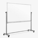 Luxor Mobile Double Sided Porcelain Whiteboard with Stand & Marker Tray 72 x 40