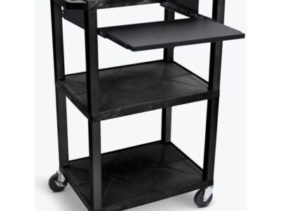 Luxor Pullout Keyboard Tray Add on for Plastic AV and Multipurpose Carts1