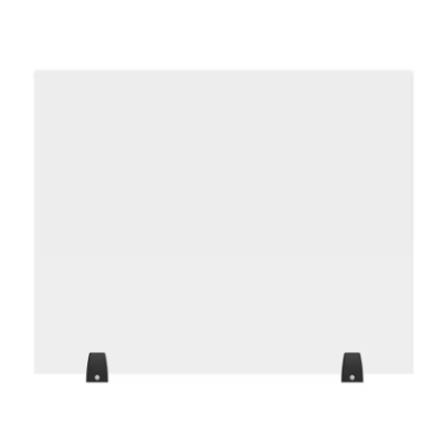 Luxor Reclaim Clamp on Tabletop Desk Divider Acrylic Sneeze Guard 30 x 30