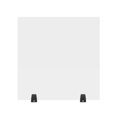 Luxor Reclaim Free standing Tabletop Desk Divider Acrylic Sneeze Guard 24 x 24