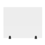 Luxor Reclaim Free standing Tabletop Desk Divider Acrylic Sneeze Guard 24 x 30