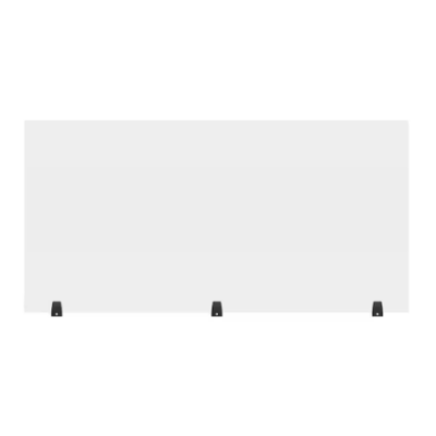 Luxor Reclaim Free standing Tabletop Desk Divider Acrylic Sneeze Guard 60 x 30