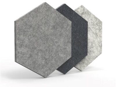 Luxor Reclaim Stick On Fabric Covered Acoustic Panel 12 pack Grey