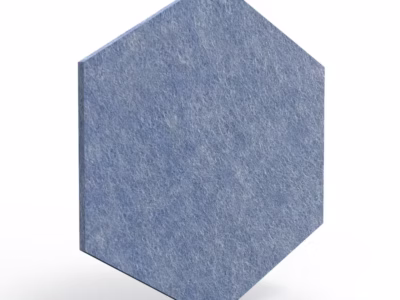 Luxor Reclaim Stick On Fabric Covered Acoustic Panel 6 pack Light Blue