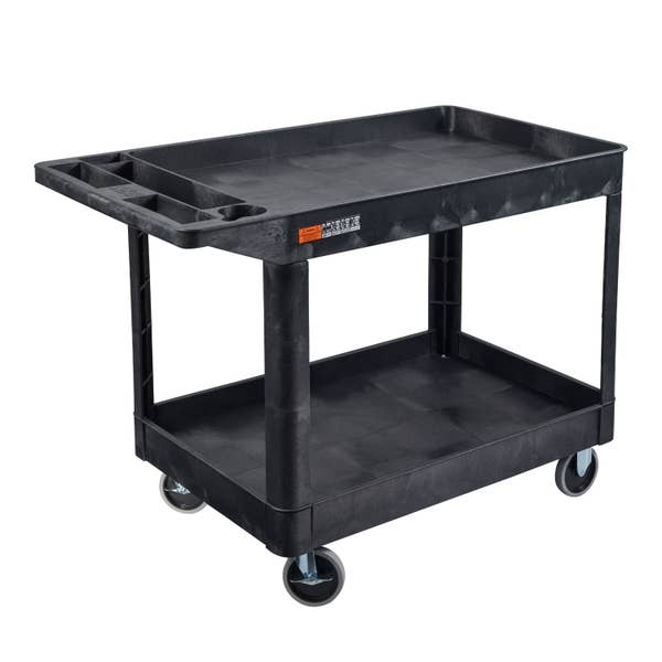 Luxor Two Shelf Heavy Duty Utility cart Luxor Two Shelf Heavy Duty Utility cart