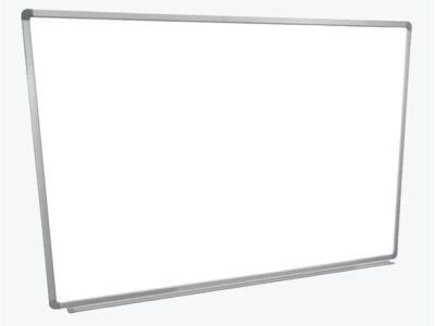 Luxor Wall Mounted Magnetic Whiteboard with Aluminum Frame and Marker Tray 48 x 36