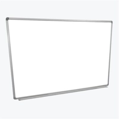 Luxor Wall Mounted Magnetic Whiteboard with Aluminum Frame and Marker Tray 48 x 36