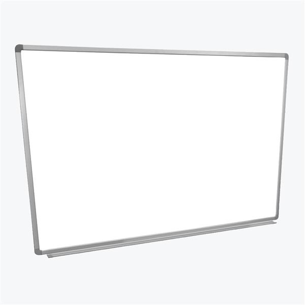 Luxor Tableau blanc magnétique mural avec cadre en aluminium et bac à marqueurs 48 x 36