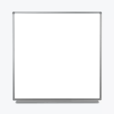 Luxor Wall Mounted Magnetic Whiteboard with Aluminum Frame and Marker Tray 60 x 40