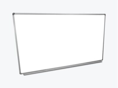 Luxor Wall Mounted Magnetic Whiteboard with Aluminum Frame and Marker Tray 72 x 40