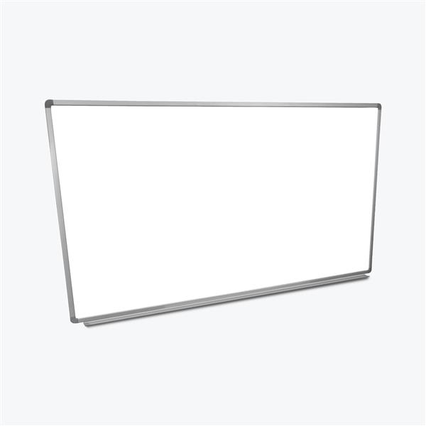 Luxor Tableau blanc magnétique mural avec cadre en aluminium et bac à marqueurs 72 x 40 Luxor Tableau blanc magnétique mural avec cadre en aluminium et bac à marqueurs 72 x 40