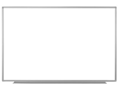 Luxor Wall Mounted Magnetic Whiteboard with Aluminum Frame and Marker Tray – 60 x 401