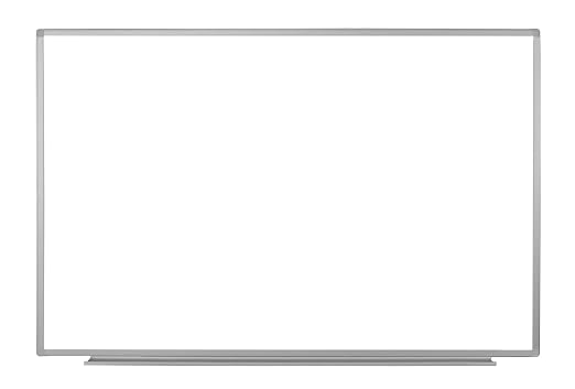 Luxor Wall Mounted Magnetic Whiteboard with Aluminum Frame and Marker Tray – 60 x 401