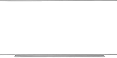 Tableau Blanc Magnétique Mural Luxor avec Cadre en Aluminium et Plateau pour Marqueurs – 96 x 40