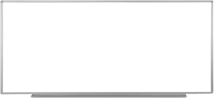 Luxor Wall Mounted Magnetic Whiteboard with Aluminum Frame and Marker Tray – 96 x 40