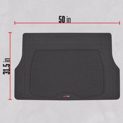 Motor Trend Heavy Duty Premium Universal Rubber Cargo Mat for Trunk