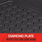 Motor Trend Heavy Duty Premium Universal Rubber Cargo Mat for Trunk