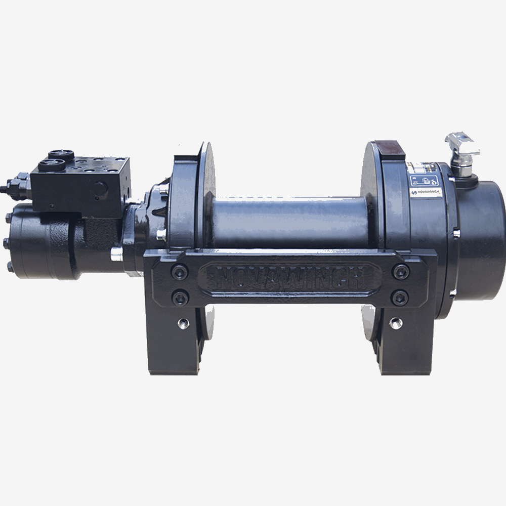 Novawinch HEN15000W Treuil hydraulique, Freespool pneumatique, tambour large