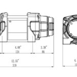 Novawinch Super B 3,500lb Winch, 12v Wire Rope