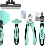 PixiePaws 6 piece Pet Grooming Set with Case