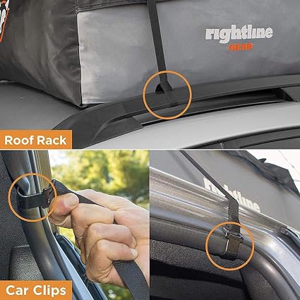 Rightline Gear Sport 1 Weatherproof Car Top Carrier – 12cu ft3 Rightline Gear Sport 1 Weatherproof Car Top Carrier – 12cu ft3