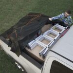 Rightline Gear Weatherproof Truck Bed Cargo Net with Built in Tarp – 10′ x 8′1