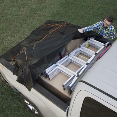 Rightline Gear Weatherproof Truck Bed Cargo Net with Built in Tarp – 10′ x 8′1 Rightline Gear Weatherproof Truck Bed Cargo Net with Built in Tarp – 10′ x 8′1