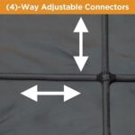 Rightline Gear Weatherproof Truck Bed Cargo Net with Built in Tarp – 10′ x 8′5