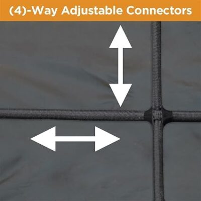 Rightline Gear Weatherproof Truck Bed Cargo Net with Built in Tarp – 10′ x 8′5 Rightline Gear Weatherproof Truck Bed Cargo Net with Built in Tarp – 10′ x 8′5