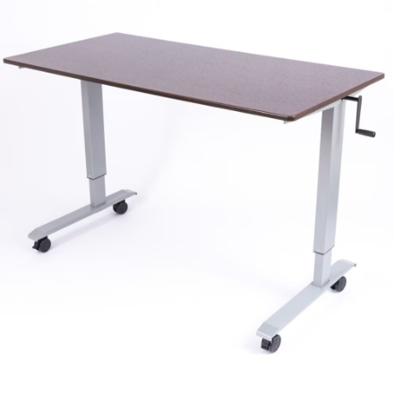 Luxor Adjustable-Height Stand Up Desk with Crank Handle - 60 x 42