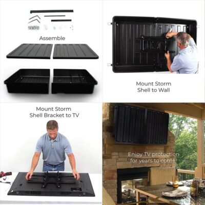 Storm Shell Outdoor TV Enclosure for 45inch 55inch Screens