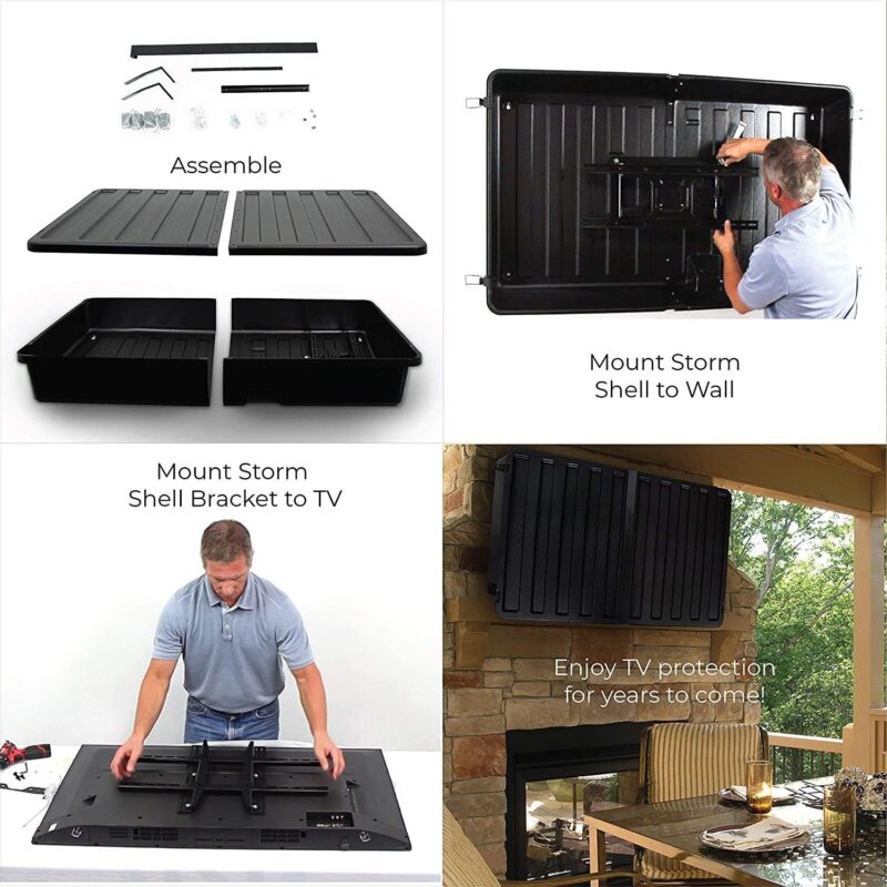 Storm Shell Outdoor TV Enclosure for 45inch - 55inch Screens - Ks Products