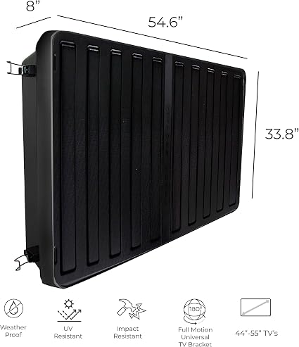 Storm Shell Outdoor TV Enclosure for 45inch – 55inch Screens2